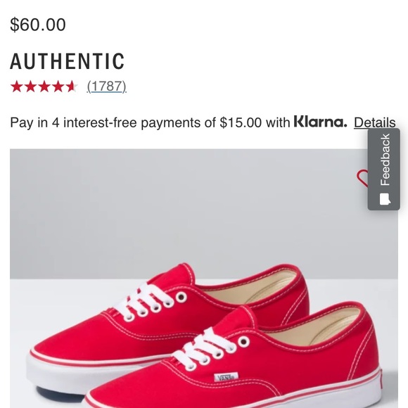 Vans authentic classic red - Picture 6 of 6